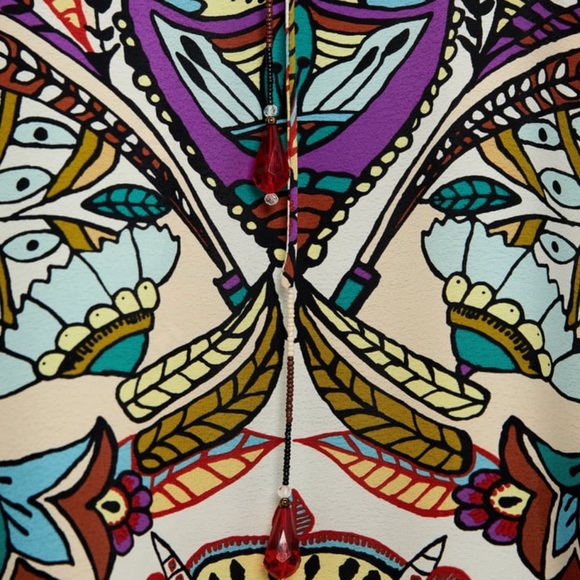 Zara Printed Midi Dress Size Medium - Picture 8 of 11